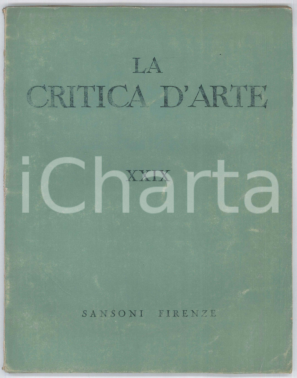 Giornale, rivista storica 1949 LA CRITICA D ARTE  Lapo Donato e Goro  Domenico Mancini Rivista 1
