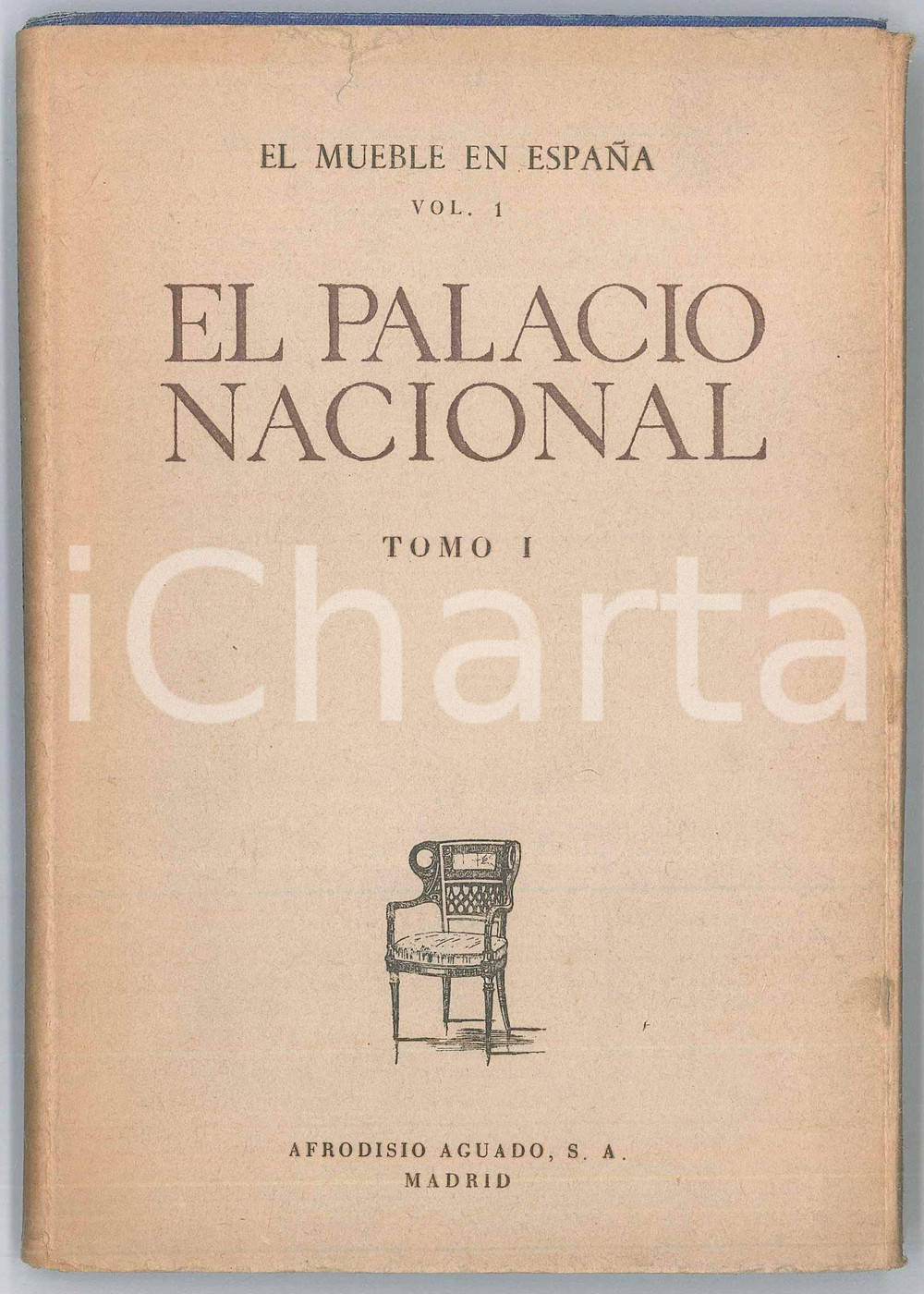 Libro, pubblicazione d epoca 1949 Luis M. FEDUCHI El Palacio Nacional EL MUEBLE EN ESPAÃ‘A Tomo I 1