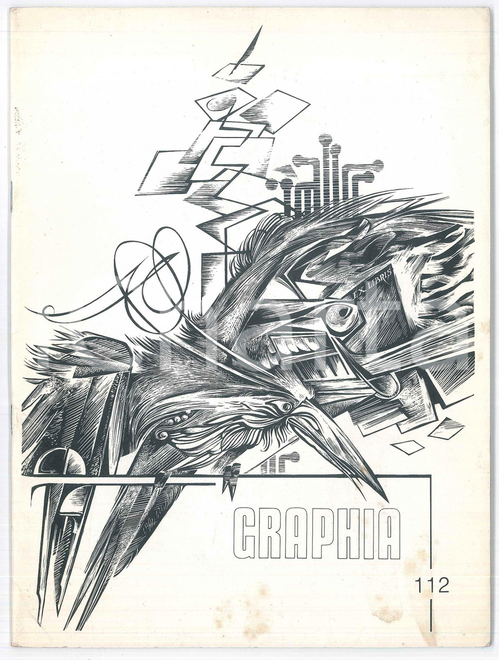 Giornale, rivista storica 1991 GRAPHIA n. 112  Tijdschrift voor exlibriskunst EX LIBRIS Magazine 1