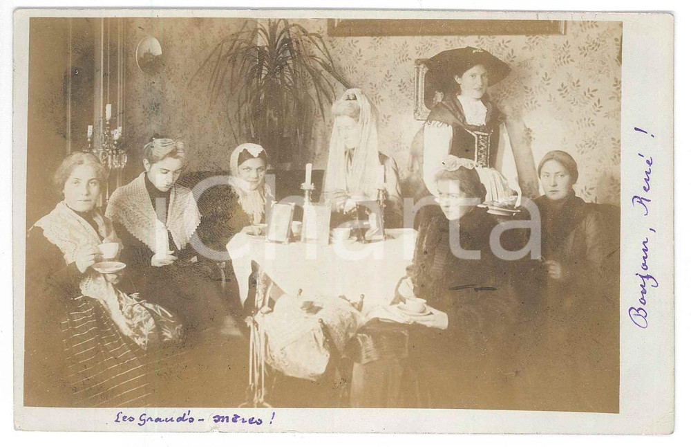 Fotografia d epoca originale 1905 WERNIGERODE GERMANY The fra donne  Foto cartolina 14x9 cm 1