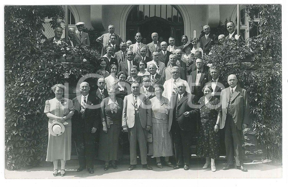Fotografia d epoca originale 1937 BAD KISSINGEN D Sanatorium  Group portrait Photo 14x9 cm 1