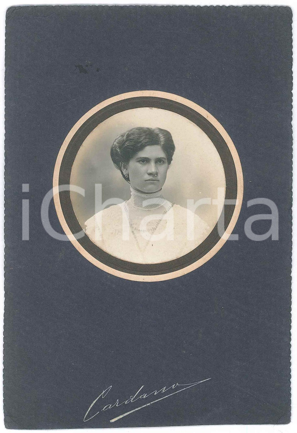 1910 ca ITALIA Ritratto femminile - Foto CARDANO 12x17 cm
