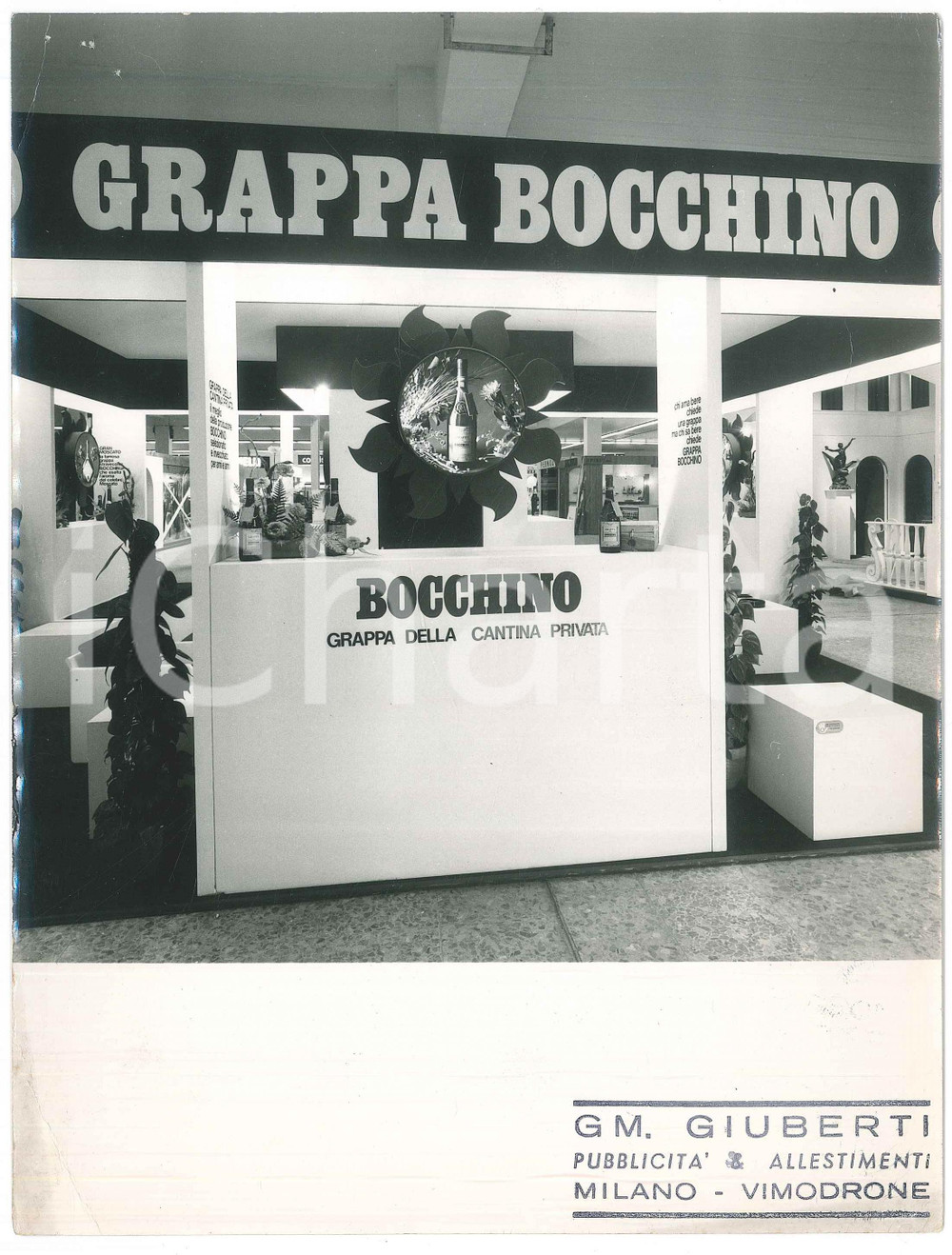Fotografia d epoca originale 1971 FIERA DI MILANO Stand GRAPPA BOCCHINO Foto 18x24 cm 3 1