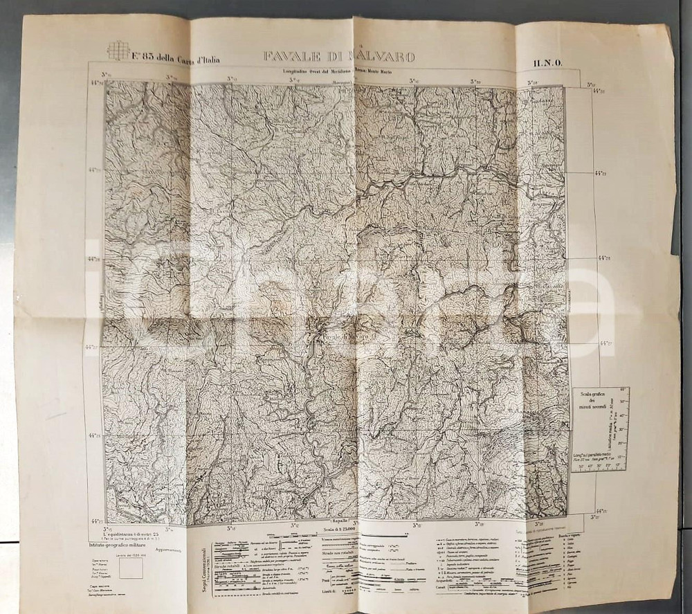 Mappa, planimetria storica 1910 ca Istituto Geografico Militare CARTA D ITALIA  FAVALE DI MALVARO Mappa 1