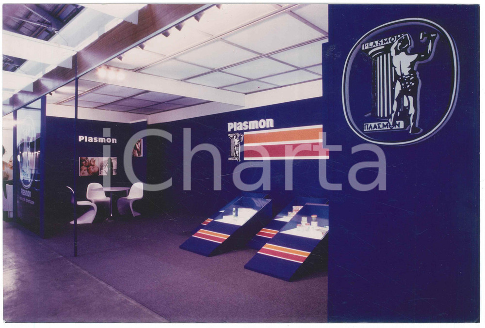 Fotografia d epoca originale 1978 FIERA DI PADOVA / PALERMO Stand PLASMON Foto 27x18 cm 2 1