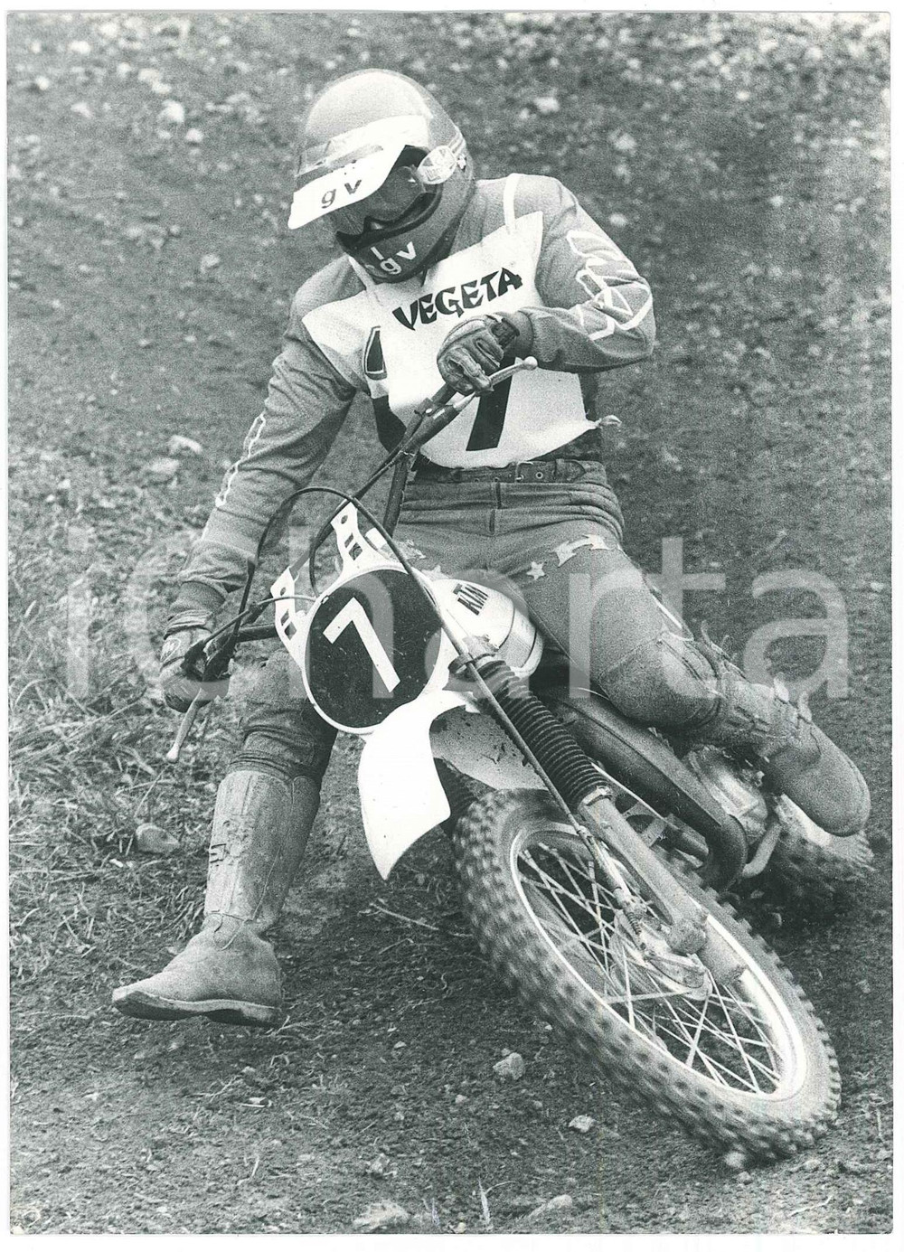 Fotografia d epoca originale 1981 NEMBRO Campionato italiano MOTOCROSS Moto KTM Foto 12x18 cm 2 1