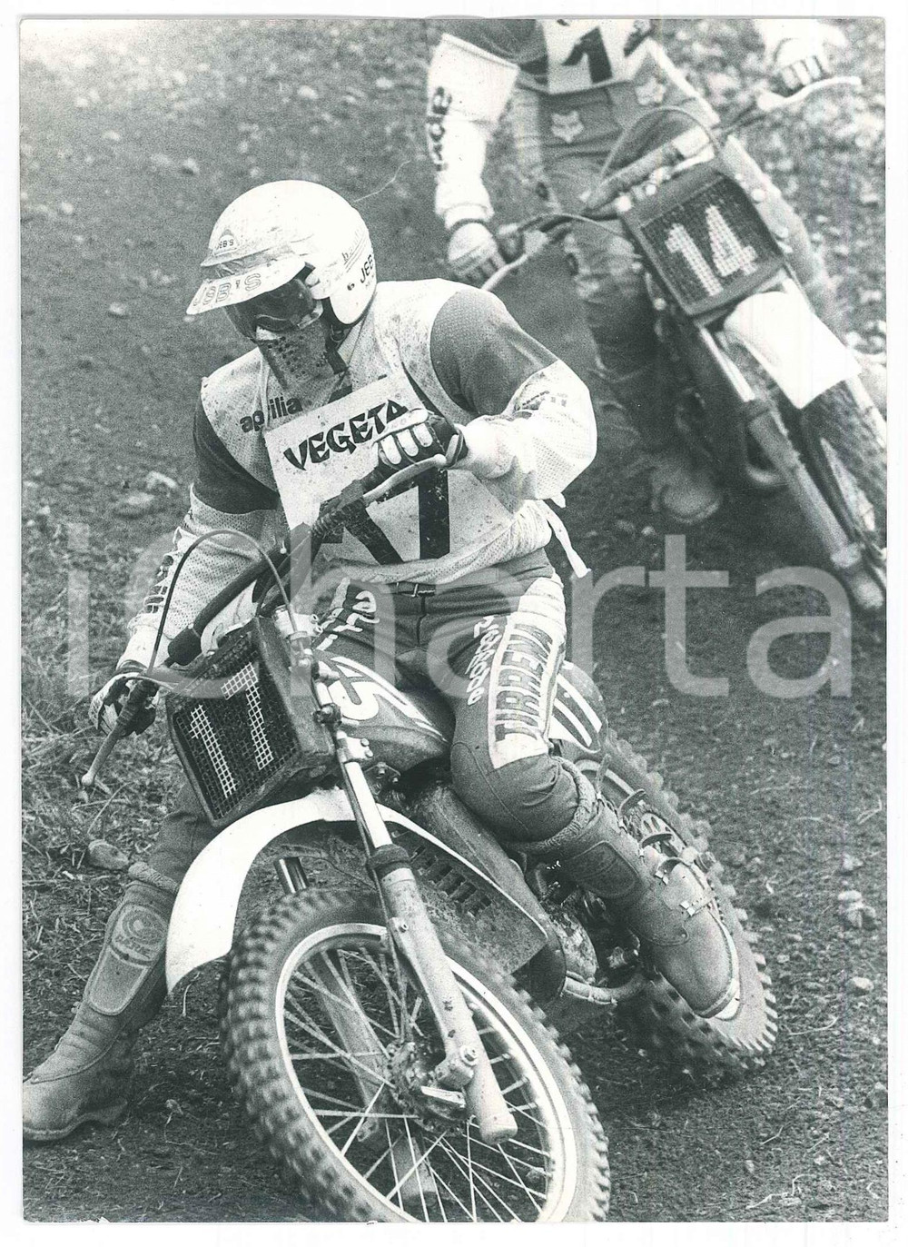 Fotografia d epoca originale 1981 NEMBRO Campionato italiano MOTOCROSS Moto APRILIA Foto 12x18 cm 1 1