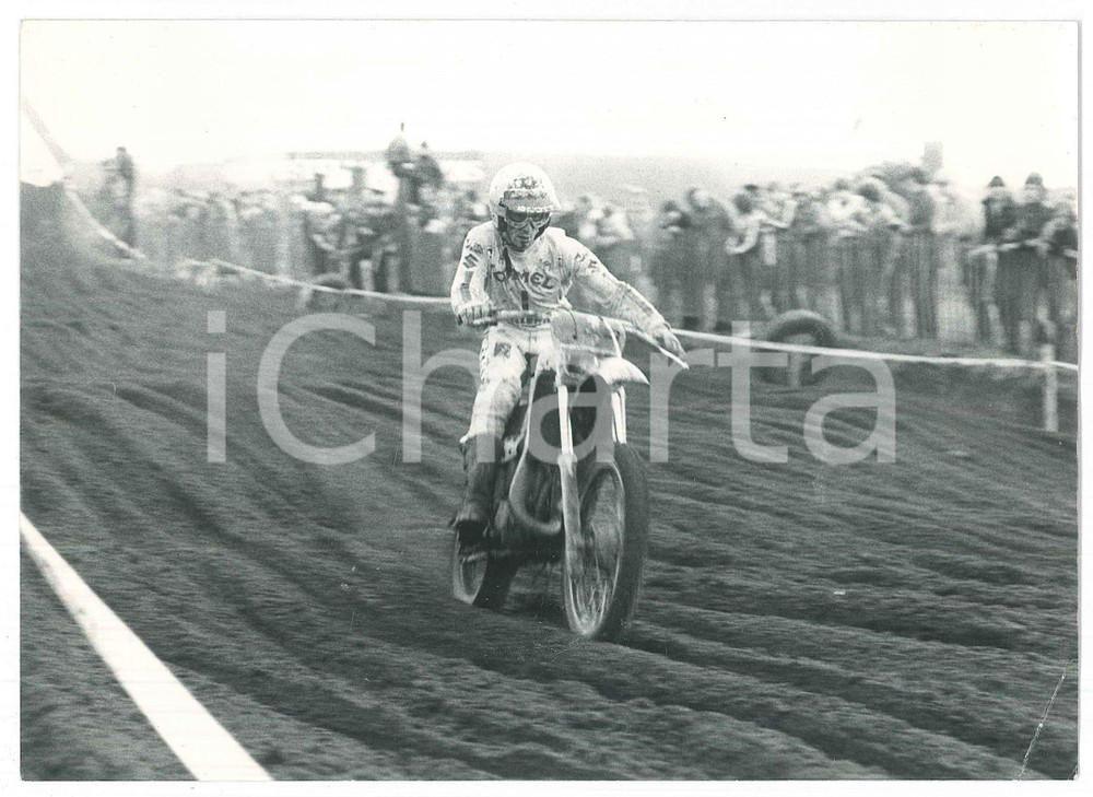 Fotografia d epoca originale 1981 NEMBRO Campionato italiano MOTOCROSS Foto 18x12 12 1