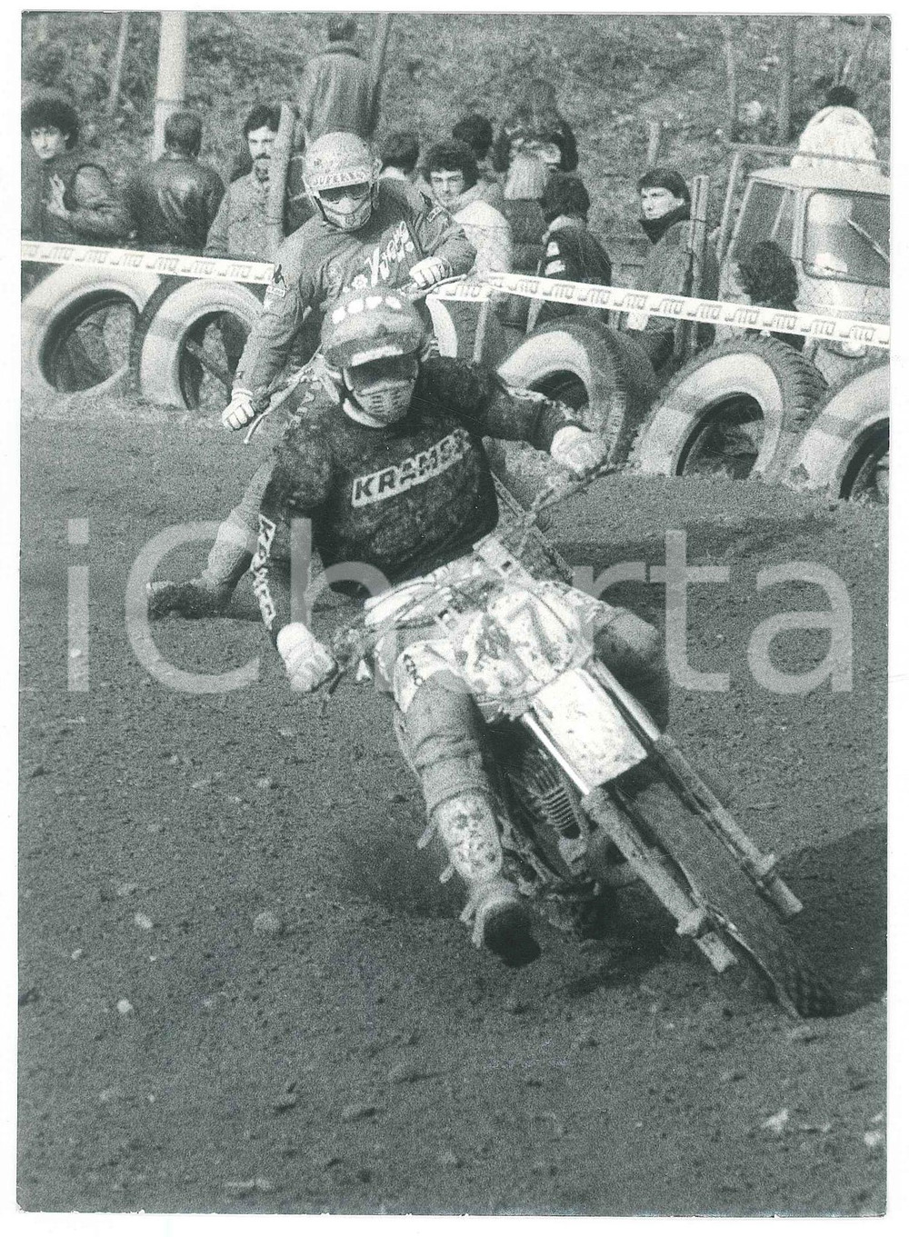 Fotografia d epoca originale 1981 NEMBRO Campionato italiano MOTOCROSS Foto 12x18 cm 11 1