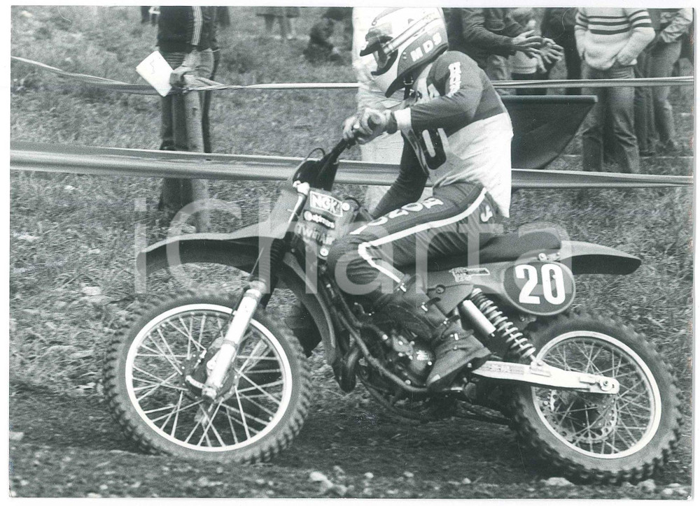 Fotografia d epoca originale 1981 NEMBRO Campionato italiano MOTOCROSS Foto 18x12 cm 10 1