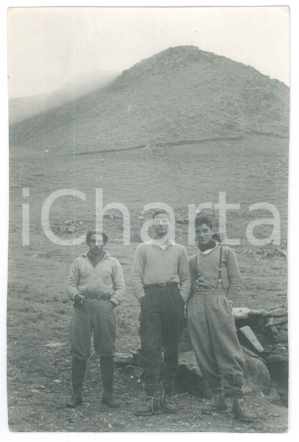 Fotografia d epoca originale 1946 SUD AMERICA  ANDE  Escursionisti italiani al rifugio S. Bernardo Foto 1