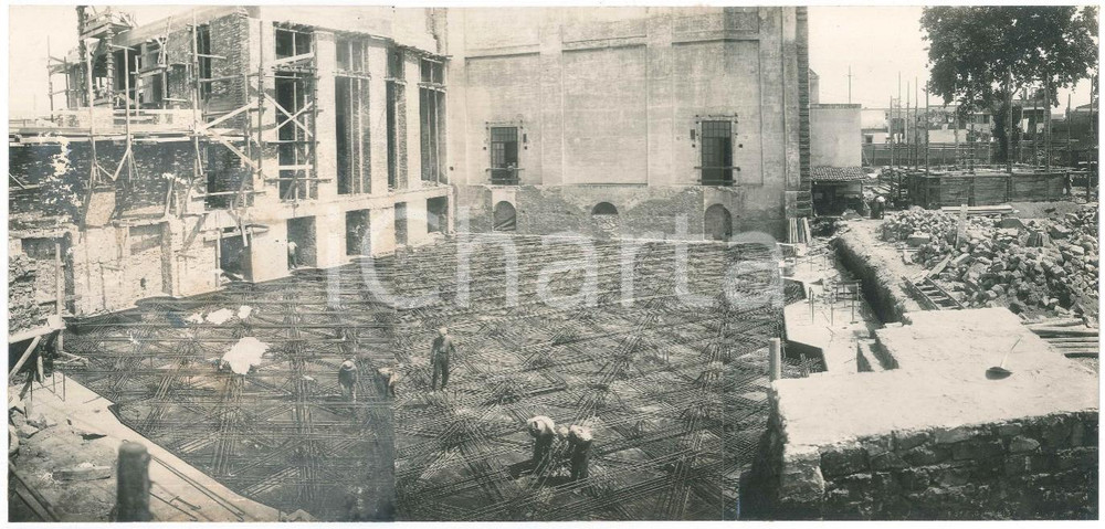 Fotografia d epoca originale 1931 NAPOLI Cantiere centrale termica ENTE AUTONOMO VOLTURNO Foto panoramica 6 1