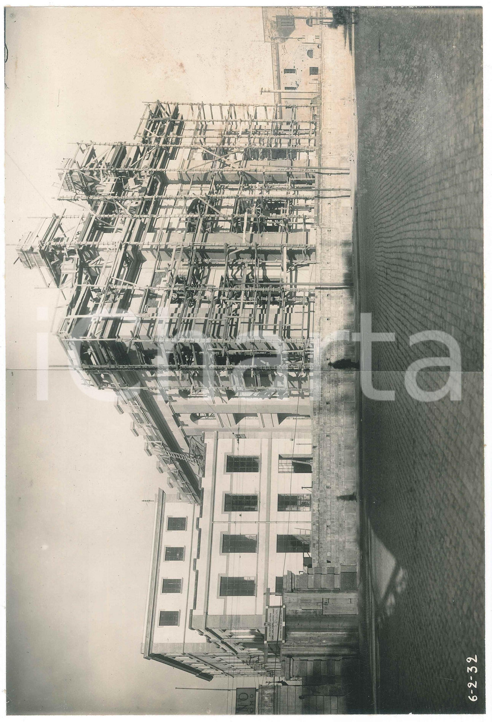 Fotografia d epoca originale 1931 NAPOLI Cantiere centrale termica ENTE AUTONOMO VOLTURNO Foto panoramica 5 1
