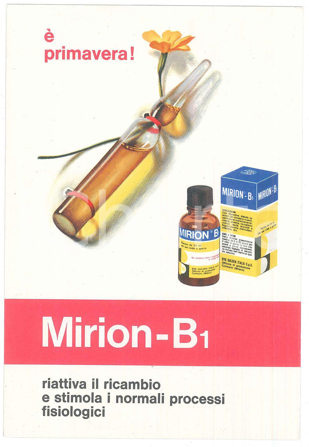 1969 MILANO FARMACEUTICA - BYK GULDEN - Mirion-B1 *Pubblicità