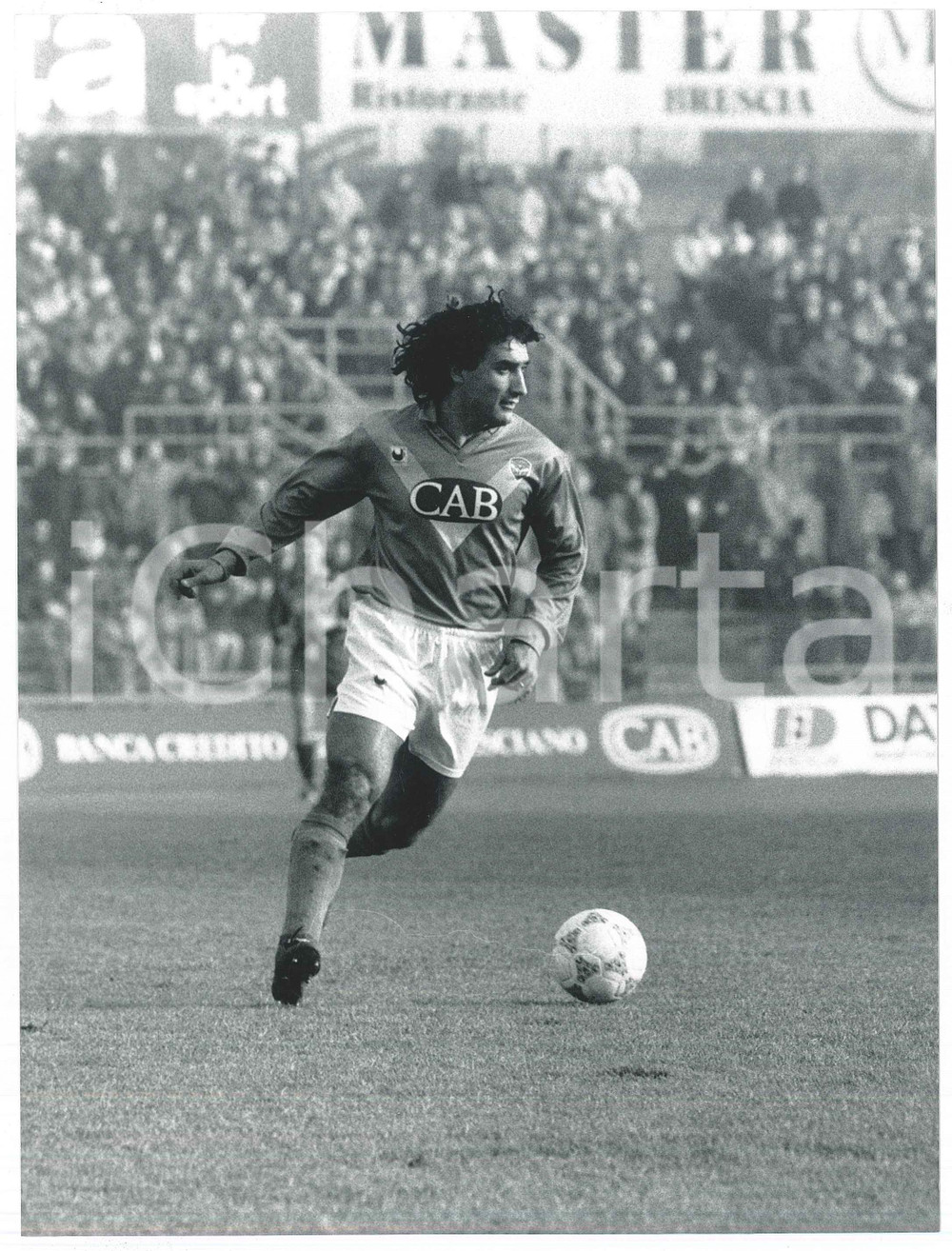 Fotografia d epoca originale 1991 BRESCIA CALCIO Luciano DE PAOLA duranta la partita  Foto 17x24 cm 3 1