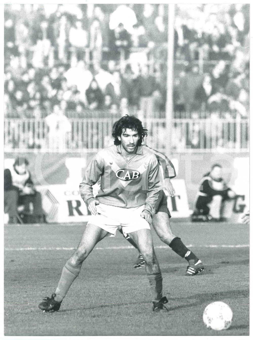 Fotografia d epoca originale 1991 BRESCIA CALCIO Daniele CARNASCIALI durante la partita  Foto 17x24 cm 1
