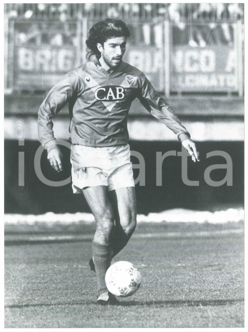 Fotografia d epoca originale 1991 BRESCIA CALCIO Daniele CARNASCIALI durante la partita  Foto 17x24 cm 1 1