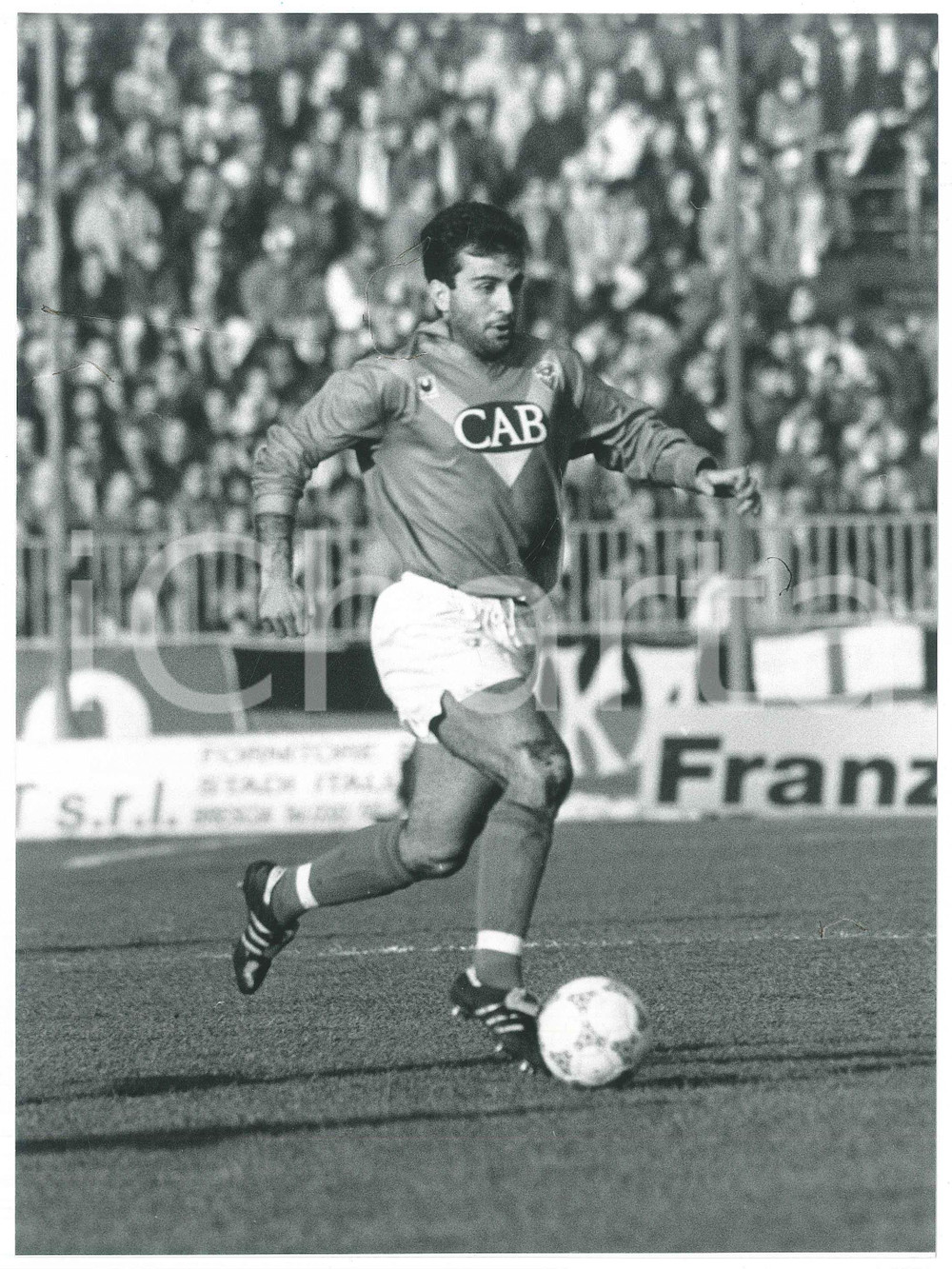 Fotografia d epoca originale 1991 BRESCIA CALCIO Marco SCHENARDI durante la partita  Foto 17x24 cm 3 1