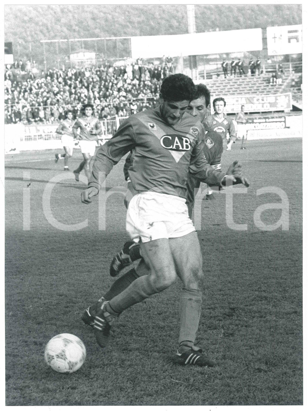 Fotografia d epoca originale 1991 BRESCIA CALCIO Salvatore GIUNTA durante la partita  Foto 17x24 cm 2 1