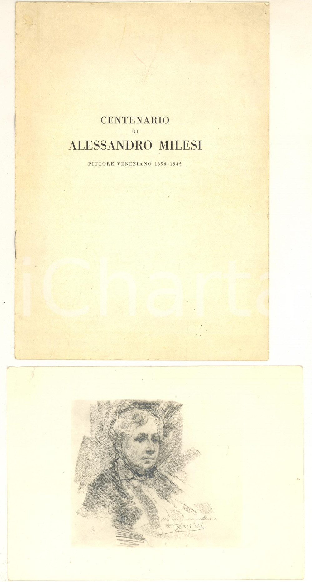 Libro, pubblicazione d epoca 1949 VENEZIA Centenario di Alessandro MILESI  Santino moglie Maria CIARDI 1