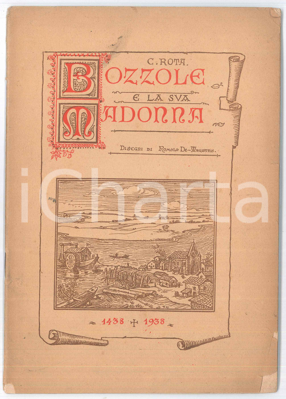 Libro, pubblicazione d epoca 1938 C. ROTA Bozzole e la sua Madonnina  ILLUSTRATO 39 pp. 1