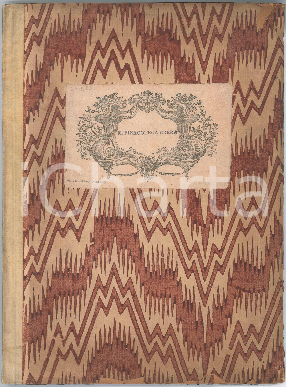 Libro, pubblicazione d epoca 1910 ca MILANO Regia Pinacoteca BRERA  Album 12 fotografie MONTABONE 1