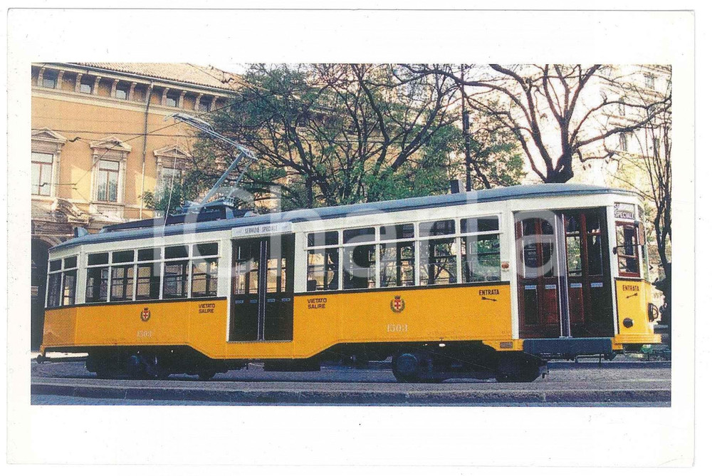 Cartolina originale da collezione 1975 ca ATM MILANO Tram storico Carminati & Toselli TIBB CGE Cartolina 1