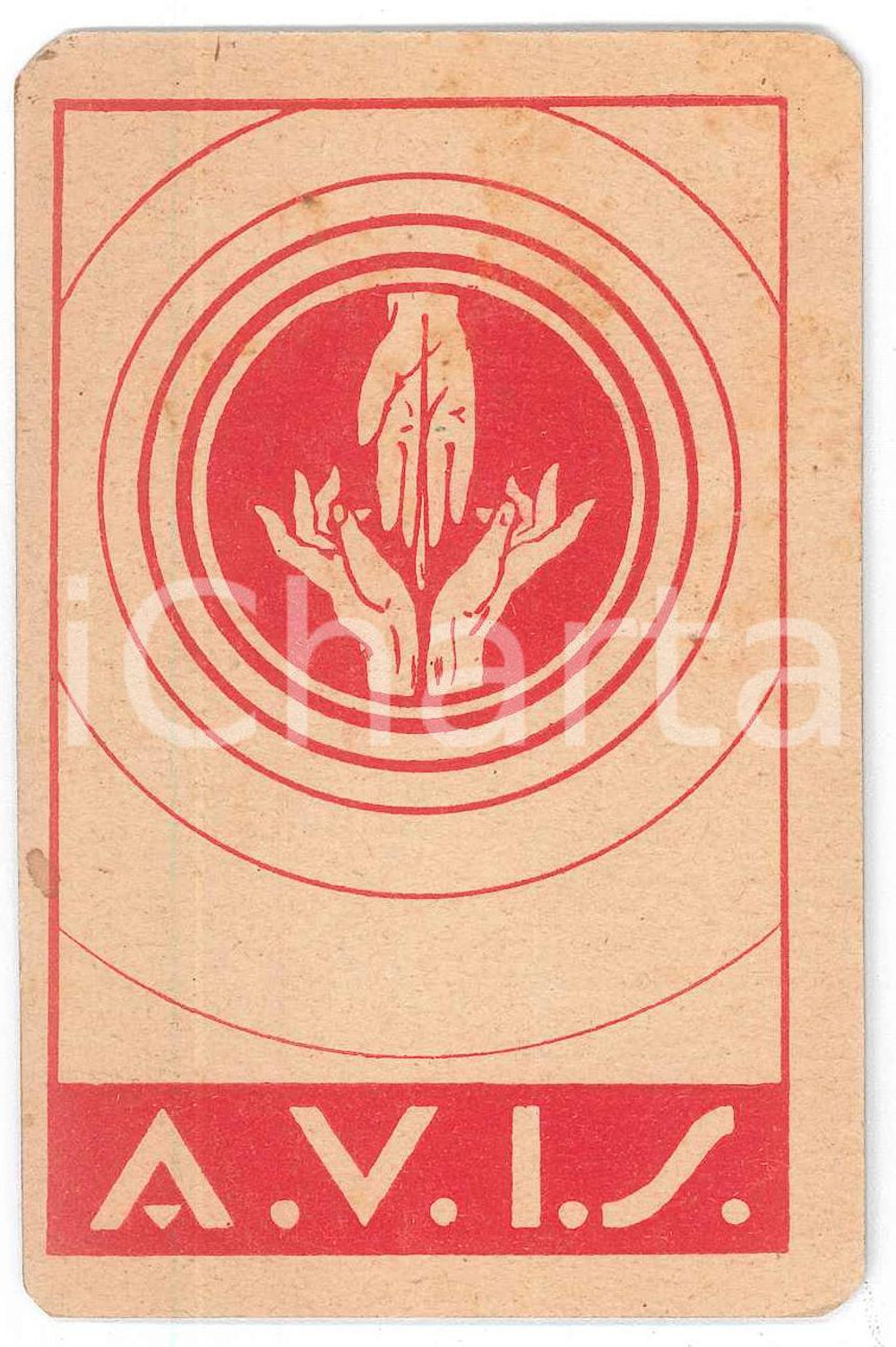 Oggetto da collezione cartaceo 1947 MILANO  E.N.A.L. A.V.I.S.  Tessera socio 7x11 cm 1