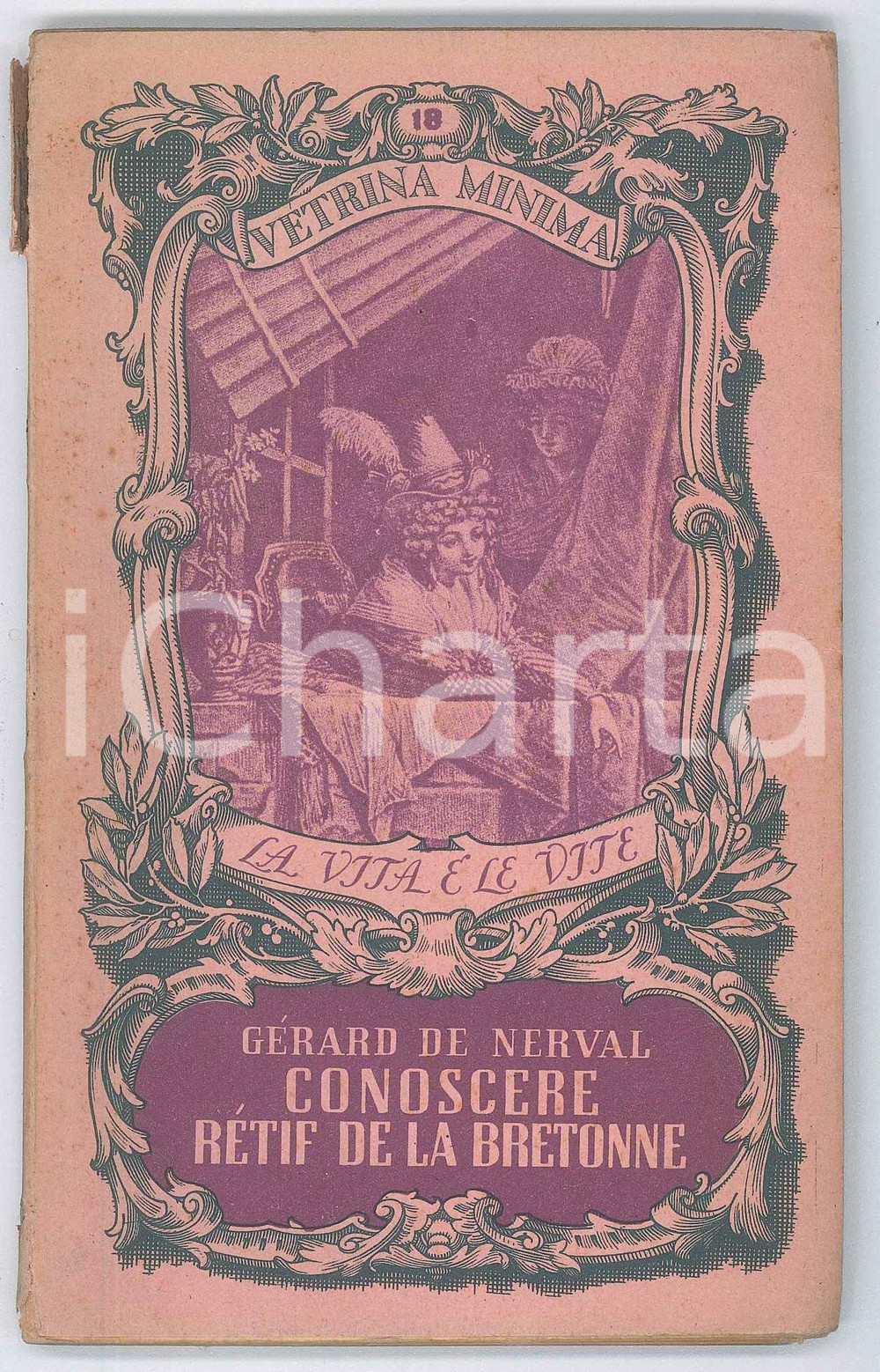 Libro, pubblicazione d epoca 1900 ca GÃ©rard de NERVAL Conoscere RÃ©tif de la Bretonne  VETRINA MINIMA nÂ° 18 1