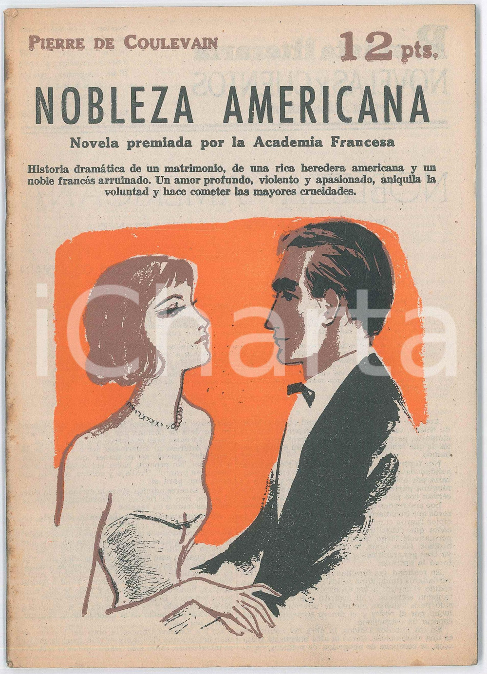 Giornale, rivista storica 1965 NOVELAS Y CUENTOS Pierre de COULEVAIN  Nobleza americana 68 p. 1