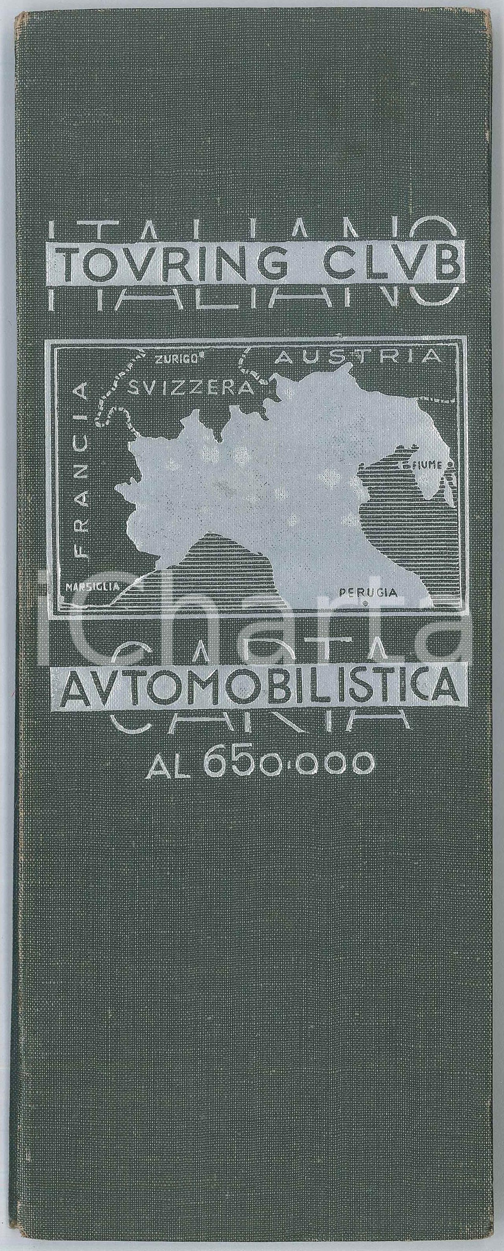 Mappa, planimetria storica 1952 TOURING CLUB ITALIANO Carta automobilistica  NORD ITALIA 1