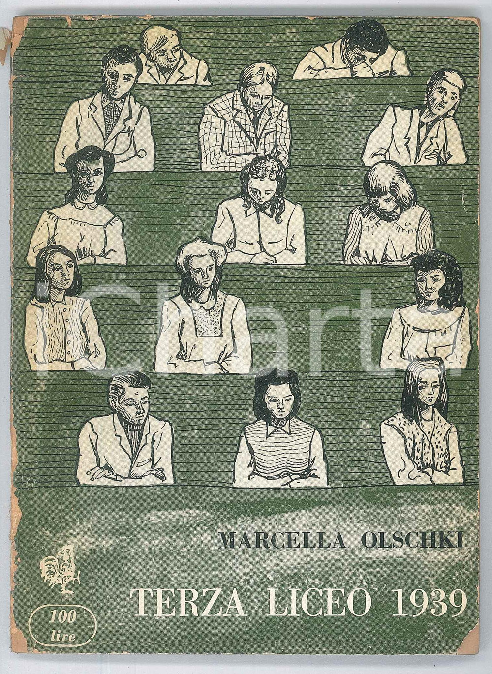 Libro, pubblicazione d epoca 1954 Marcella OLSCHKI Terza Liceo 1939 Edizioni Avanti! 75 pp. DANNEGGIATO 1