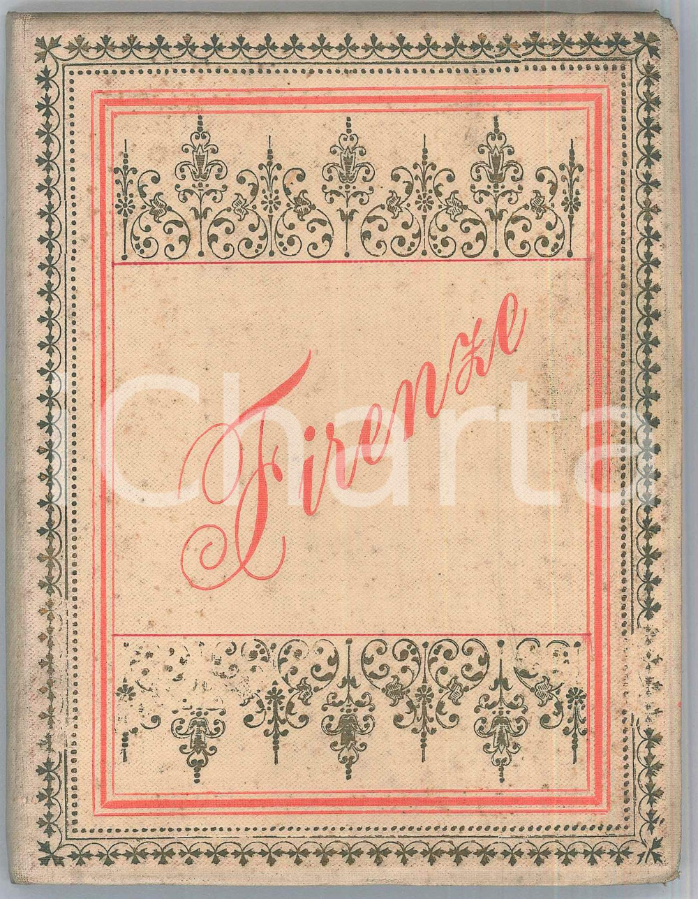 Materiale pubblicitario d’epoca 1910 ca TURISMO FIRENZE Album ricordo a organino con 20 vedute 1