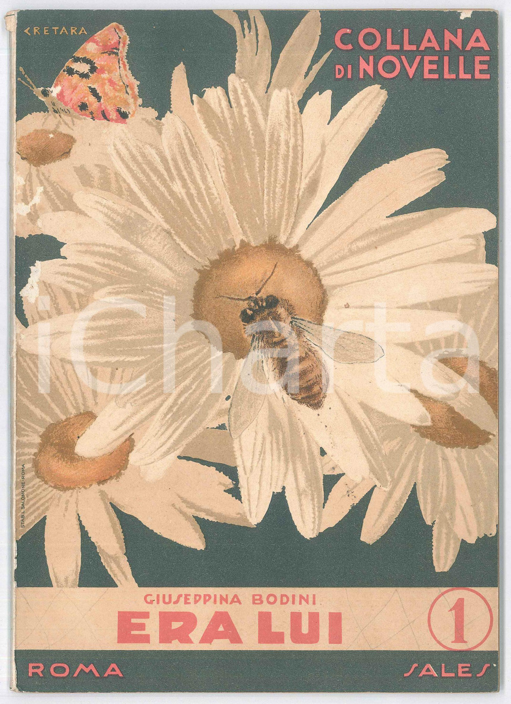 Libro, pubblicazione d epoca 1950 ca Giuseppina BODINI Era lui  Ed. SALES Collana di novelle 1