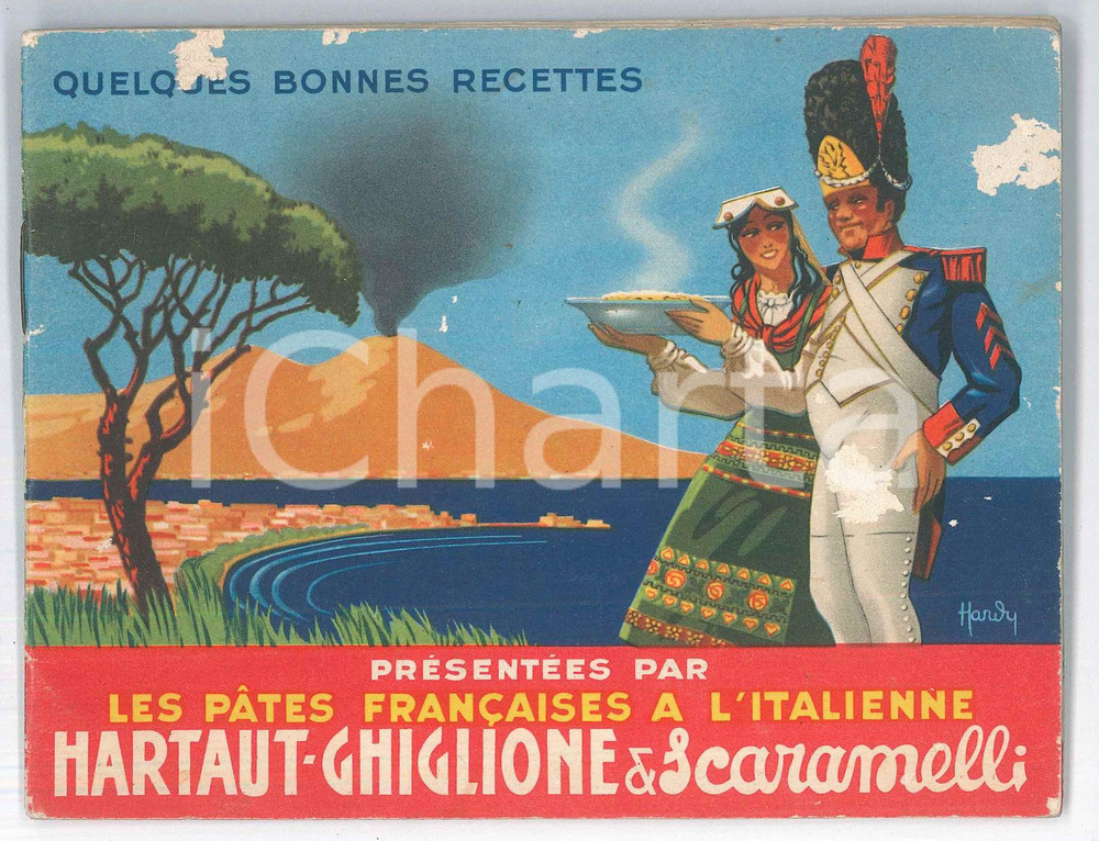 Materiale pubblicitario d’epoca 1950 ca HARTAUT, GHIGLIONE ET SCARAMELLI Quelques bones recettes  Libretto 1
