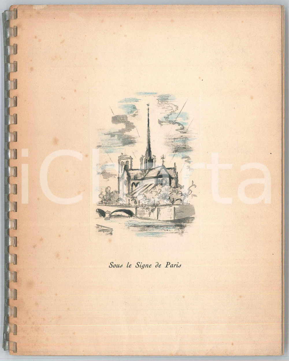Materiale pubblicitario d’epoca 1948 FRANCE Etablissements NICOLAS Vins  Catalogue Sous le signe de Paris 1