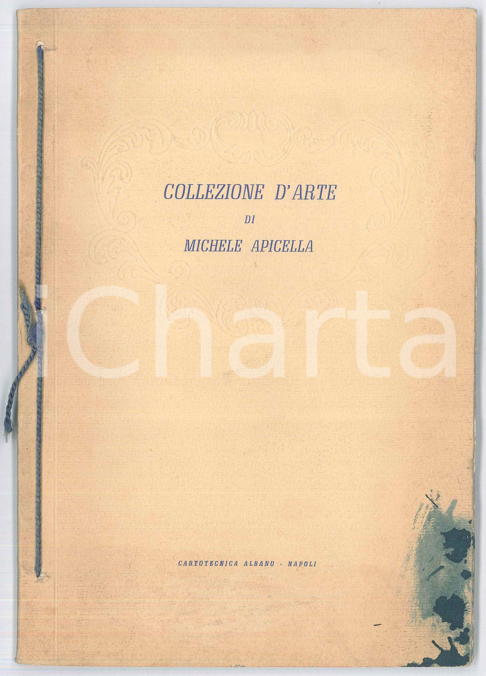 Libro, pubblicazione d epoca 1940ca NAPOLI Galleria IL PARNASO Collezione d arte di Michele APICELLA Catalogo 1