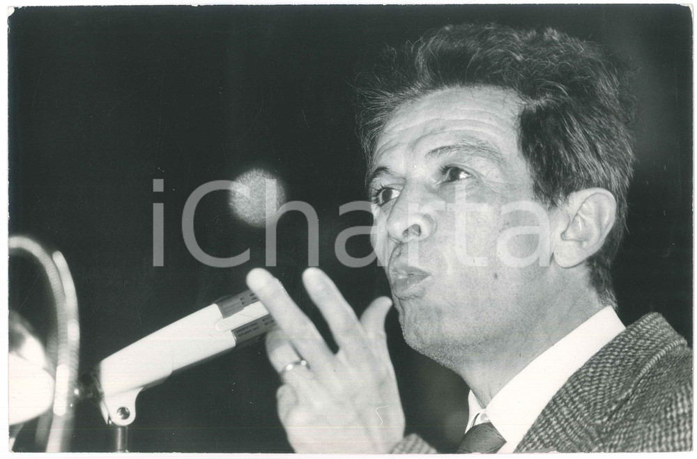 Fotografia d epoca originale 1970 ca PCI Enrico BERLINGUER durante comizio PARTITO COMUNISTA Foto 30x20 cm 1 1