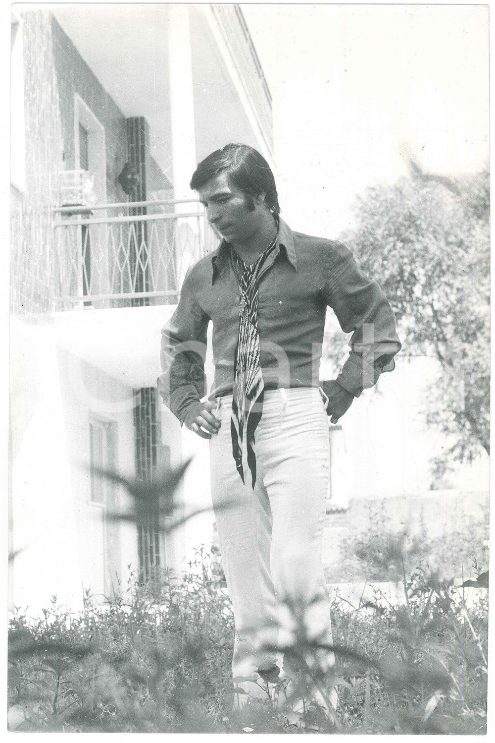 Fotografia d epoca originale 1970 ca ITALIA  MUSICA Alfio CANTARELLA dell Equipe 84  Foto 20x30 cm 1