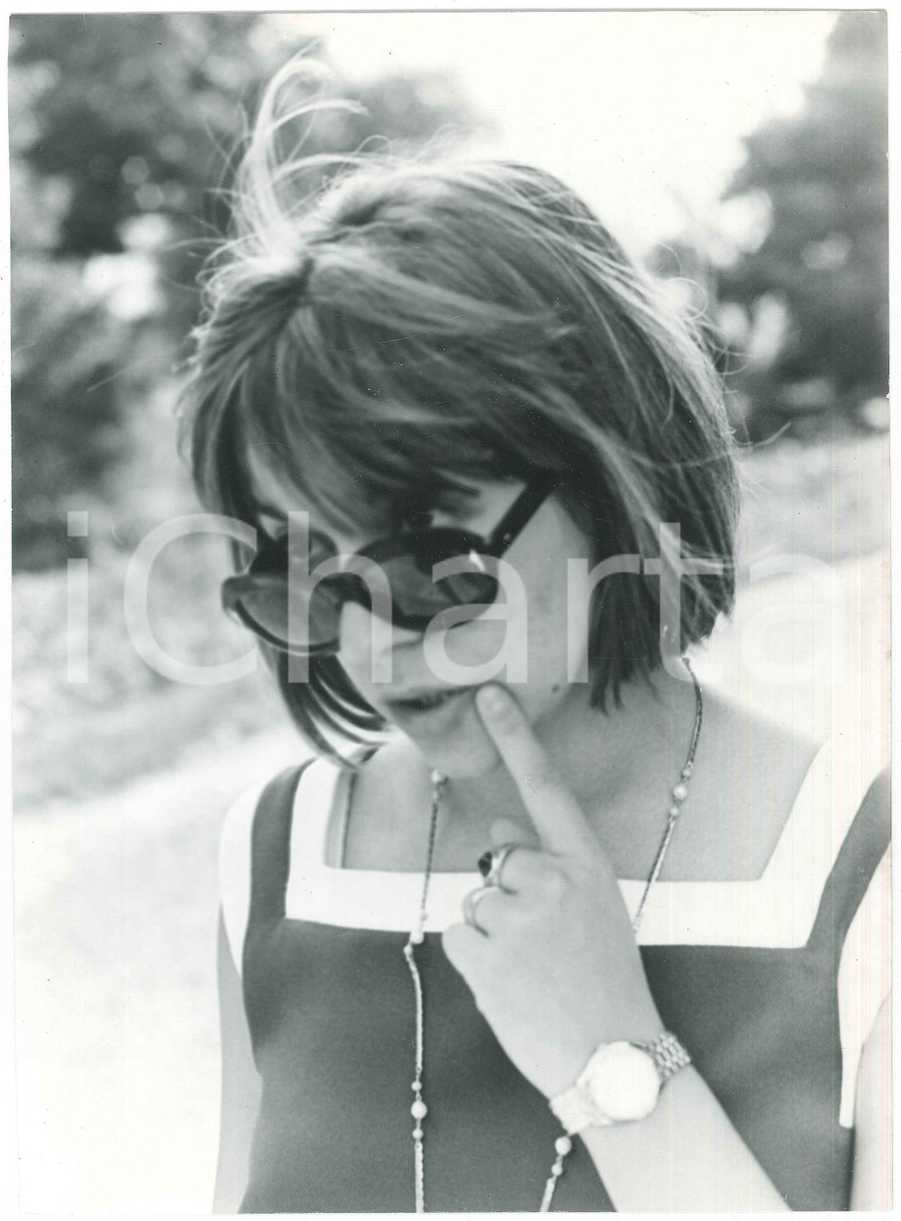 Fotografia d epoca originale 1970 ca COSTUME ITALIA Wilma GOICH Ritratto della cantante  Foto 21x30 cm 1