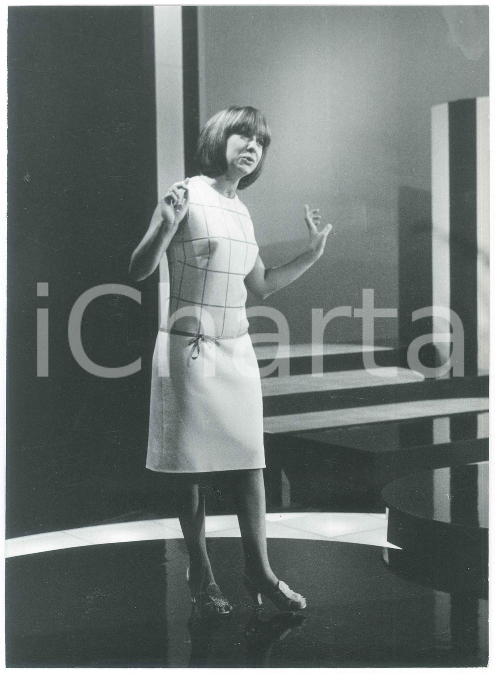 Fotografia d epoca originale 1970 ca ITALIA  MUSICA Wilma GOICH durante esibizione  Foto 21x30 1 1