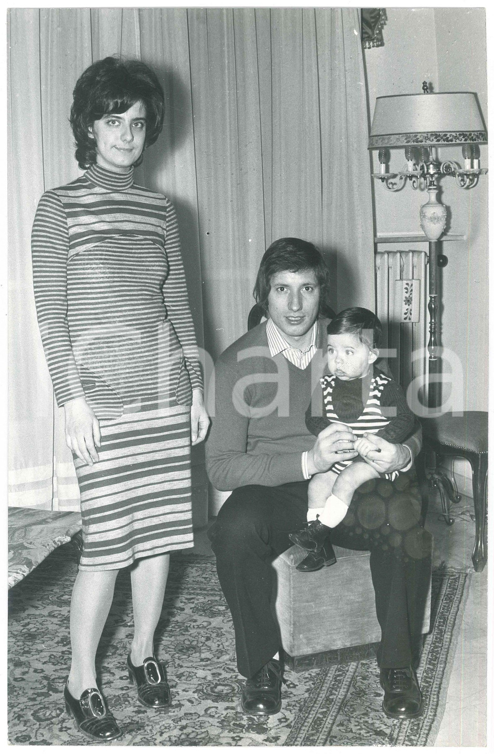 1970 ca CALCIO - JUVENTUS Pietro GEDEONE CARMIGNANI con moglie e figlio - Foto 5