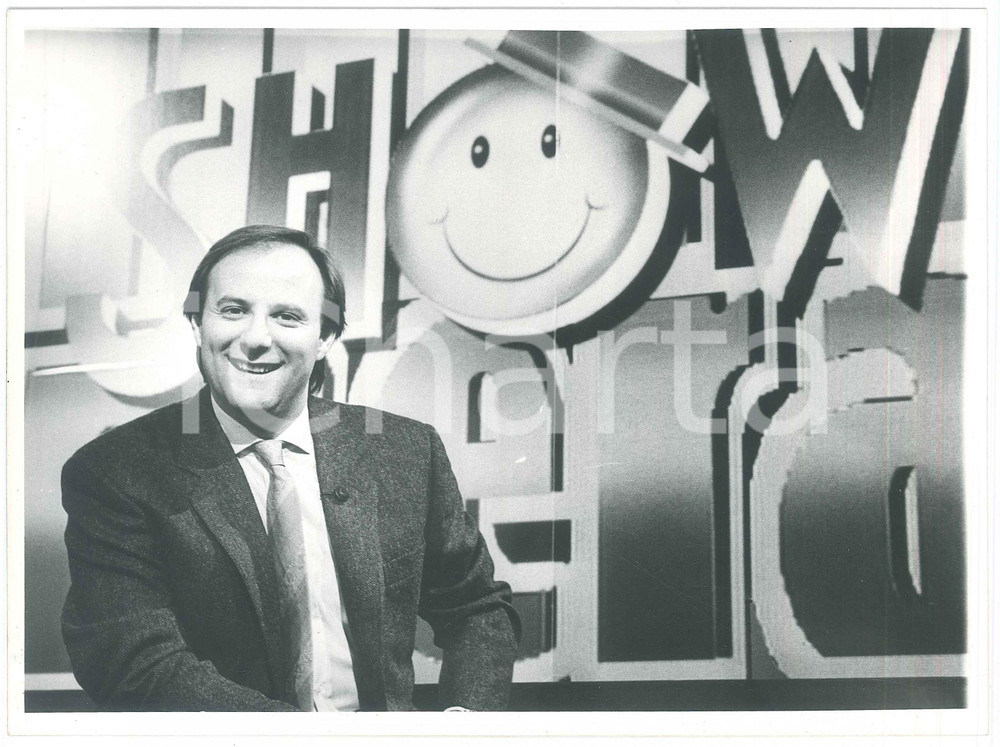 Fotografia d epoca originale 1988 TV Candid Camera Show  Gerry SCOTTI conduttore 5 Foto 1