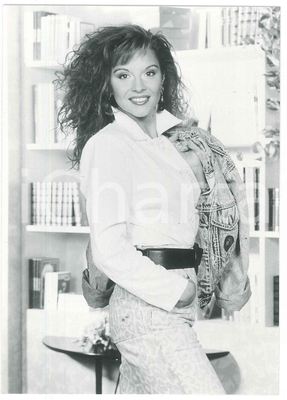 Fotografia d epoca originale 1985 ca TV ITALIA Patrizia ROSSETTI conduttrice   Ritratto in casa Foto 8 1