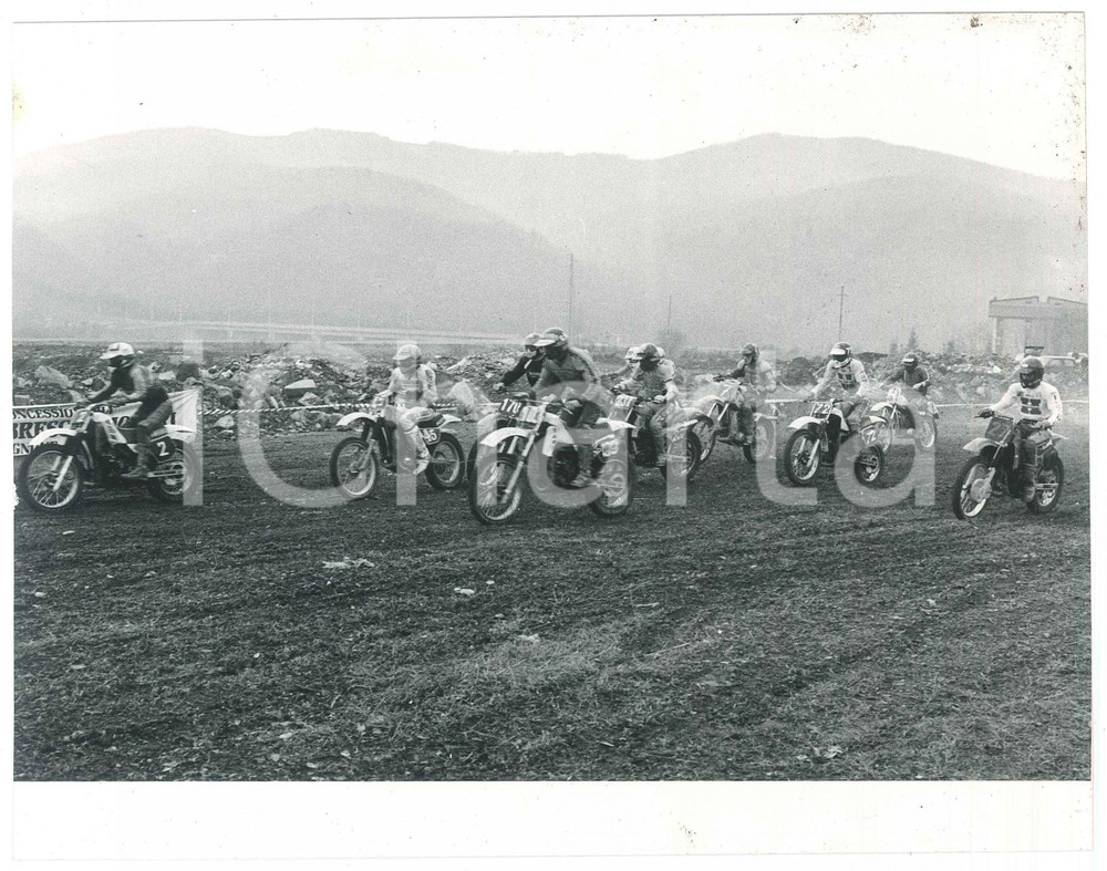 Fotografia d epoca originale 1984 CASELLA GE Gara di MOTOCROSS  Fotografia 23x18 cm 1 1