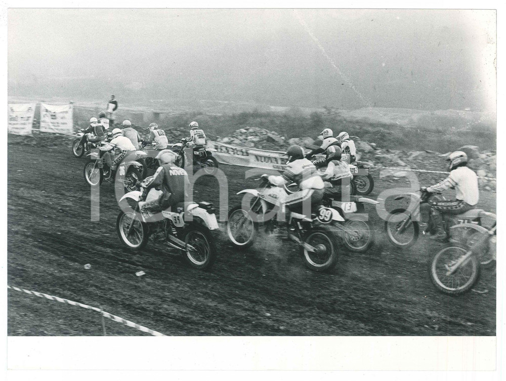 Fotografia d epoca originale 1984 CASELLA GE Gara di MOTOCROSS  Fotografia 23x18 cm 3 1