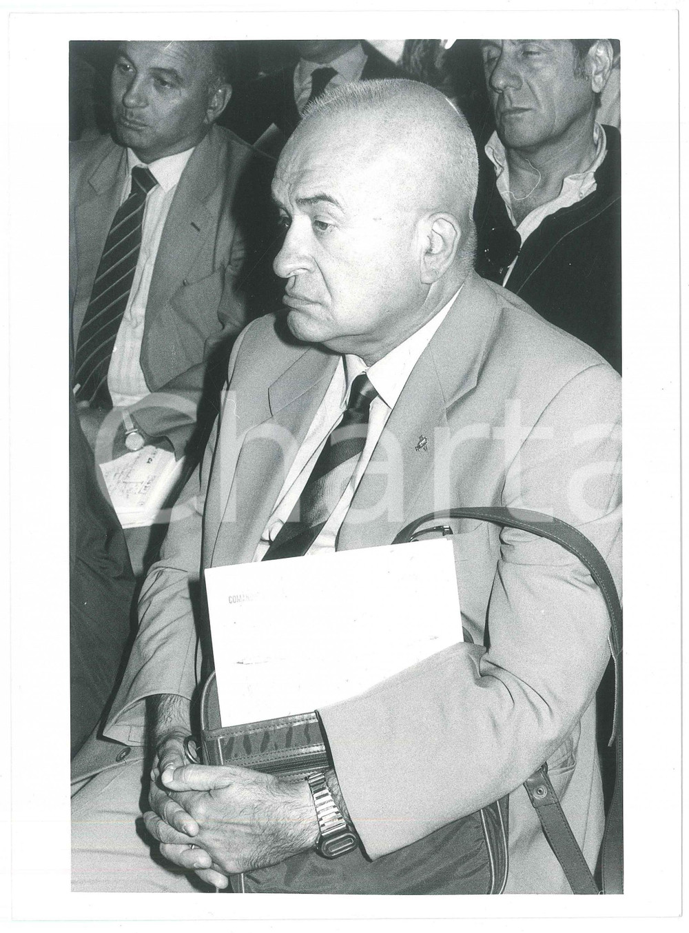 Fotografia d epoca originale 1985 ca POLITICA MSI Senatore Giorgio PISANÒ a un convegno  Ritratto Foto 5 1