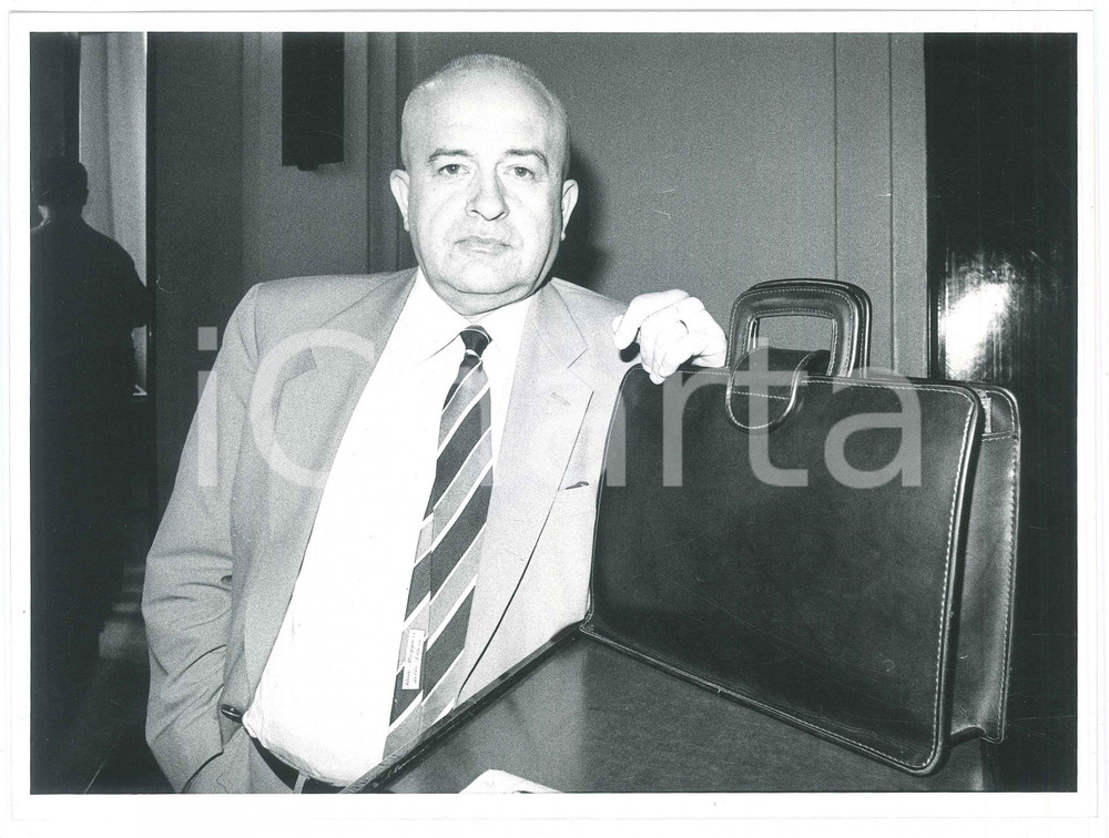 Fotografia d epoca originale 1985 ca POLITICA MSI Senatore Giorgio PISANÃ’ a un convegno  Ritratto Foto 8 1