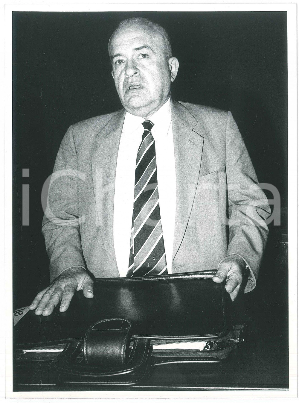 Fotografia d epoca originale 1985 ca POLITICA MSI Senatore Giorgio PISANÒ a un convegno  Ritratto  Foto 3 1