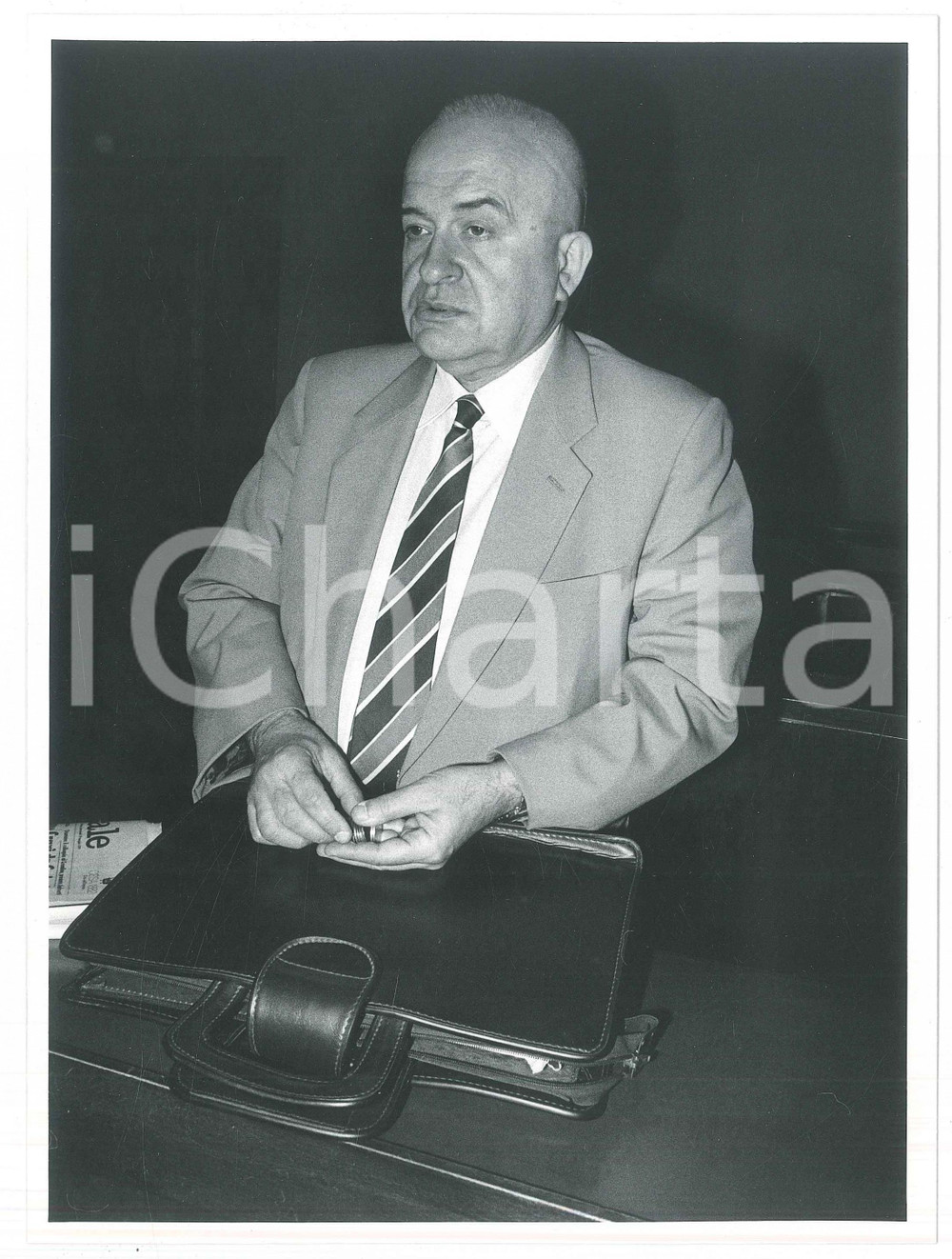 Fotografia d epoca originale 1985 ca POLITICA MSI Senatore Giorgio PISANÃ’ a un convegno  Ritratto Foto 7 1